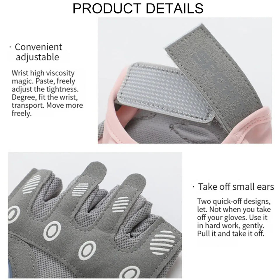 GTUBIKE 1 Pair Gym Body Building Training Fitness Gloves Sports Weight Lifting Exercise Slip-Resistant Gloves for Yoga Gloves