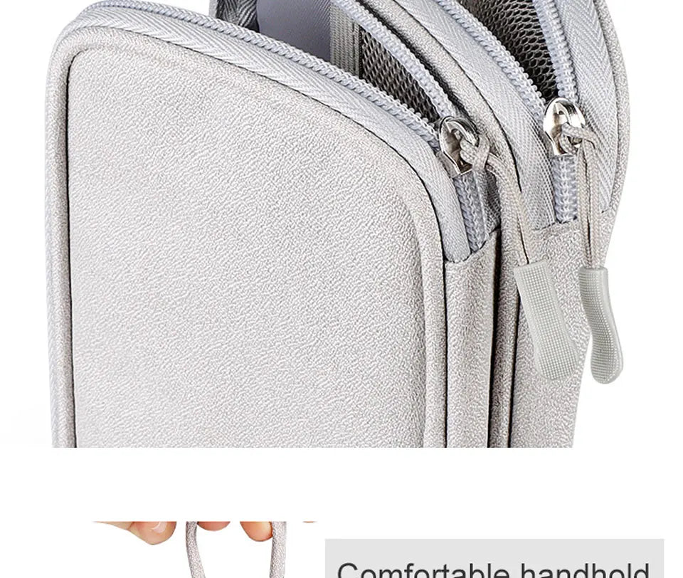 Data Cable Storage Bag Waterproof Portable Carry Case  Storage Bag Travel Organizer Bag for Cable Cord USB Charger