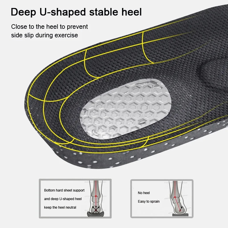 1Pair Orthopedic Insoles Memory Foam Cushion Gel Insole Silicone Arch Support Pads Sport Shoe Pad Soft Running Insert
