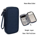 Data Cable Storage Bag Waterproof Portable Carry Case  Storage Bag Travel Organizer Bag for Cable Cord USB Charger