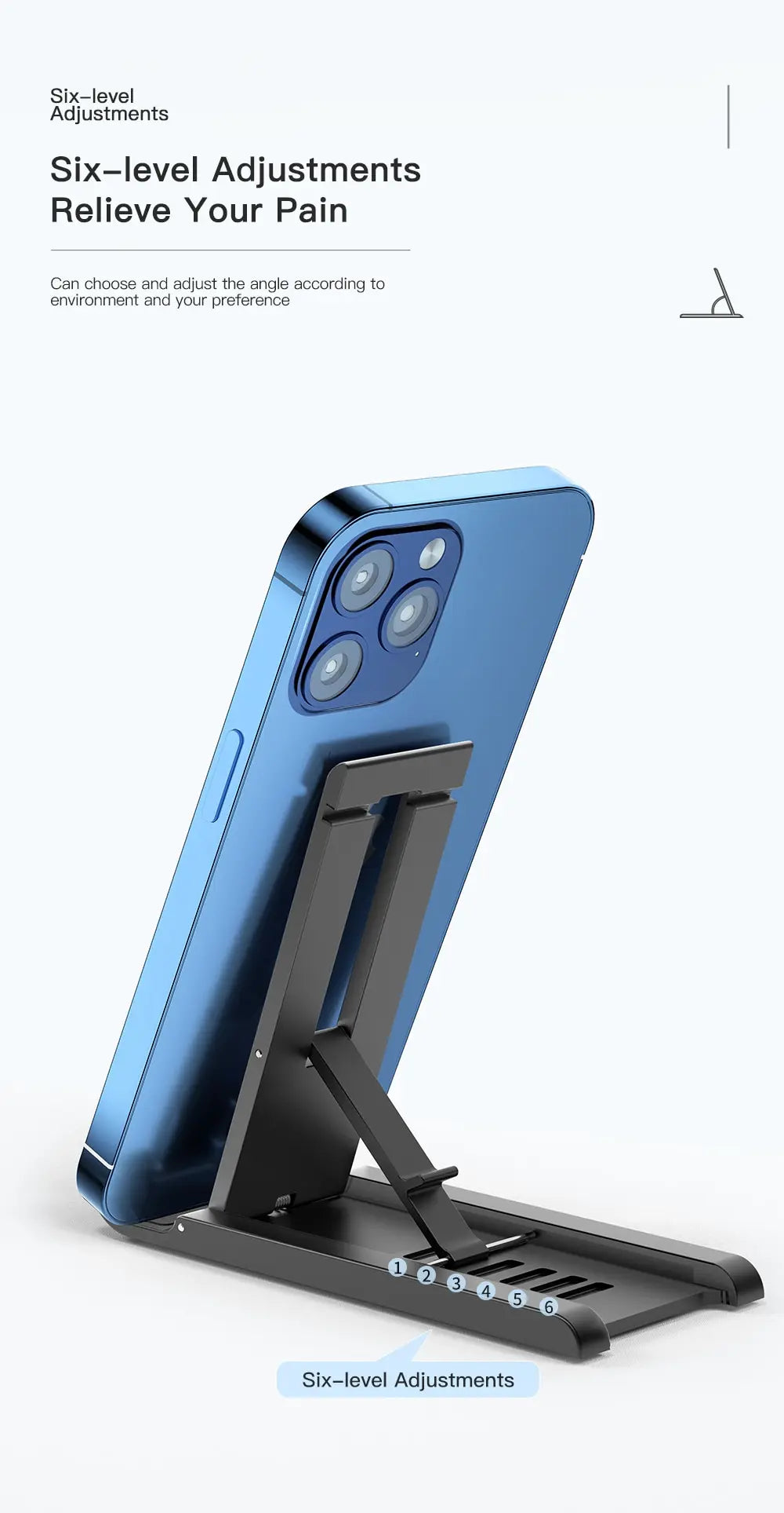 Essager Portable Desktop Holder Foldable Mini Moblie Phone Stand For iPhone 13 Pro Max iPad Xiaomi Desk Bracket Portable Stand