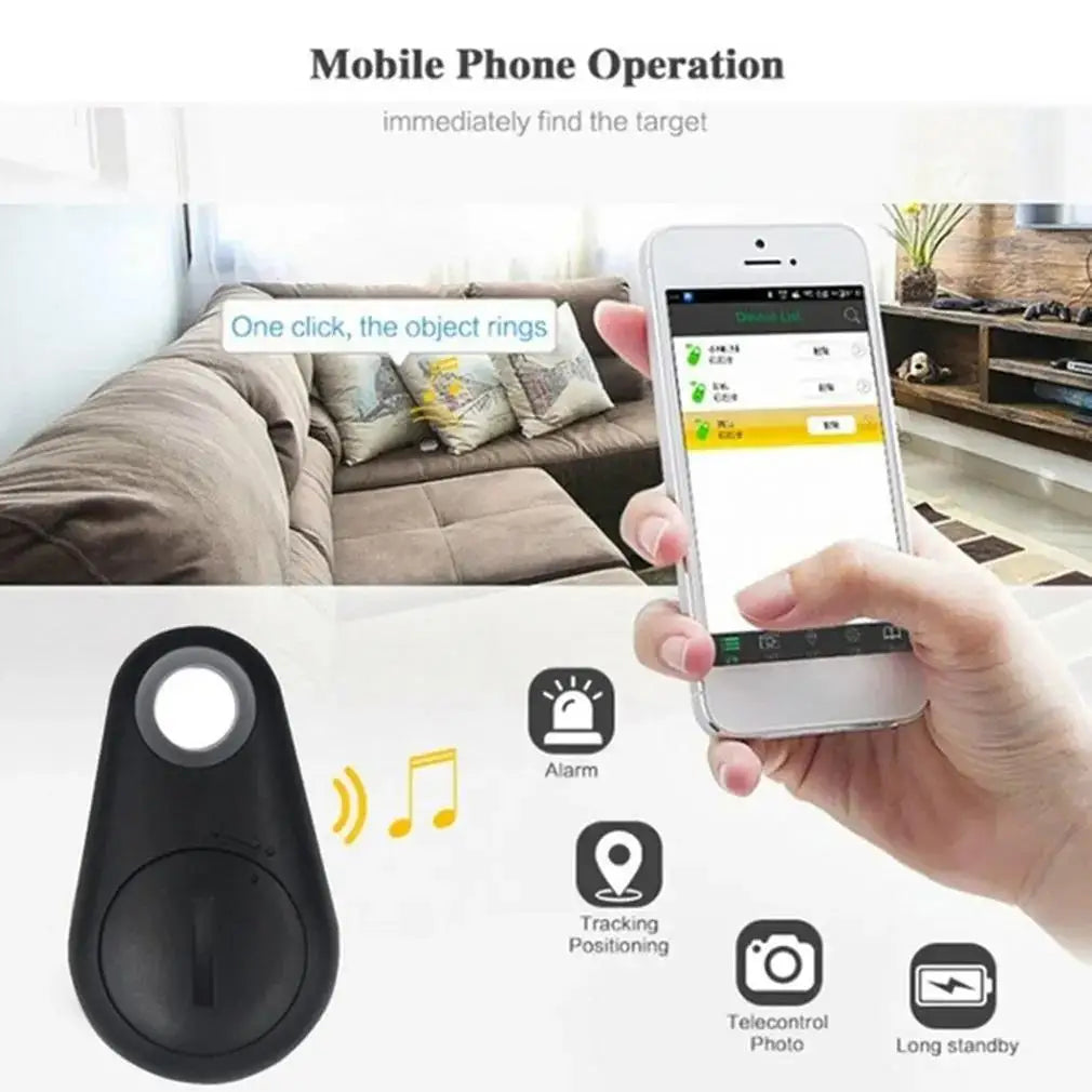 1-5pcs Wireless Mini GPS Tracker Anti-lost Alarm Key Child Bag Wallet Finder Bluetooth APP Locator Smart Tag For Ios And Android