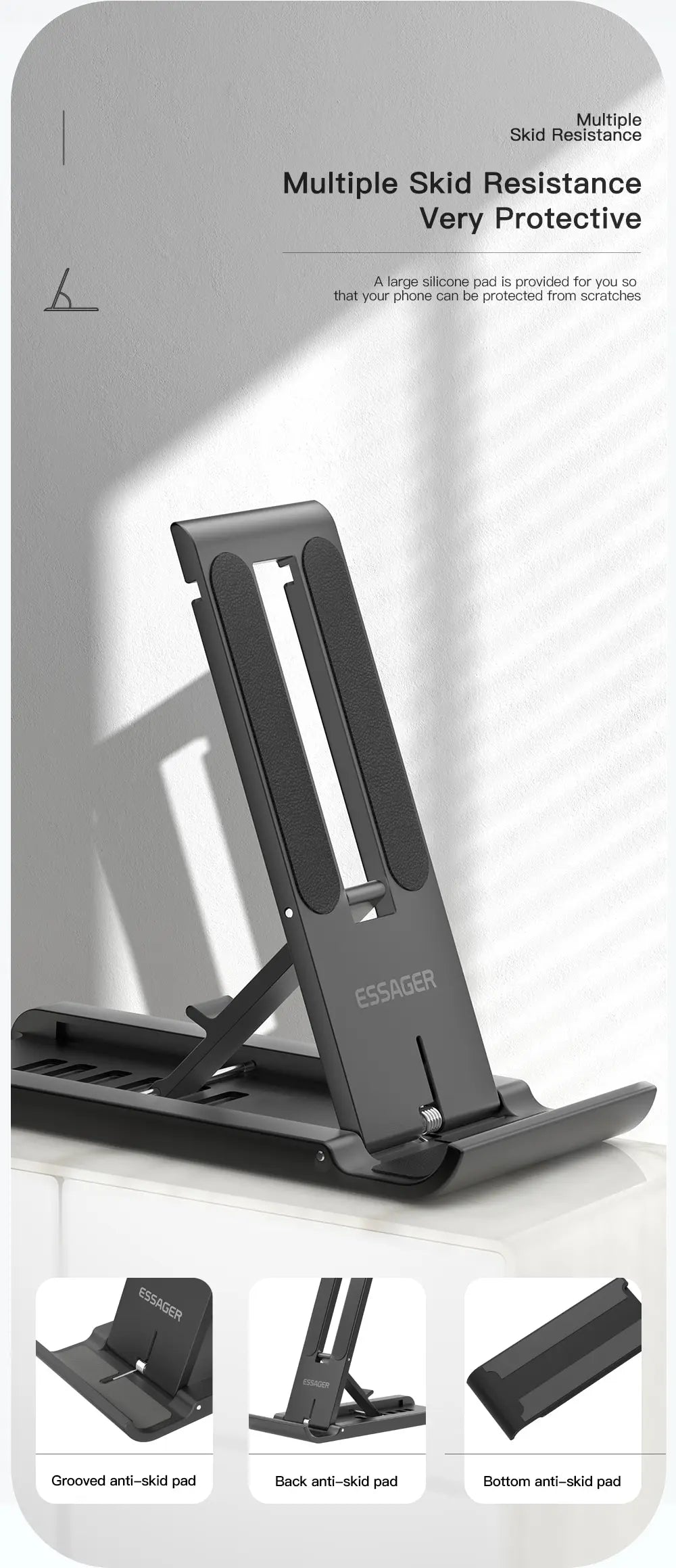 Essager Portable Desktop Holder Foldable Mini Moblie Phone Stand For iPhone 13 Pro Max iPad Xiaomi Desk Bracket Portable Stand