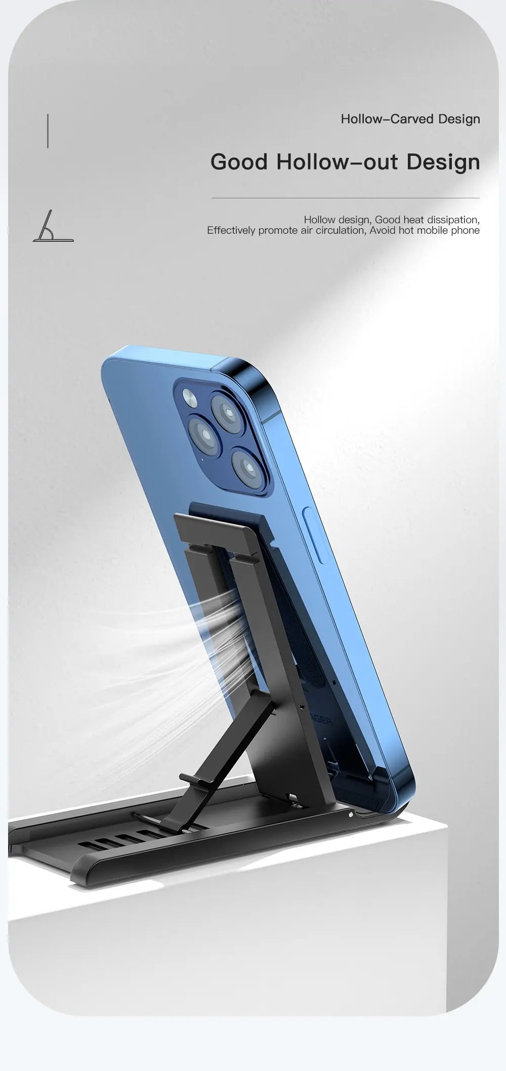 Essager Portable Desktop Holder Foldable Mini Moblie Phone Stand For iPhone 13 Pro Max iPad Xiaomi Desk Bracket Portable Stand