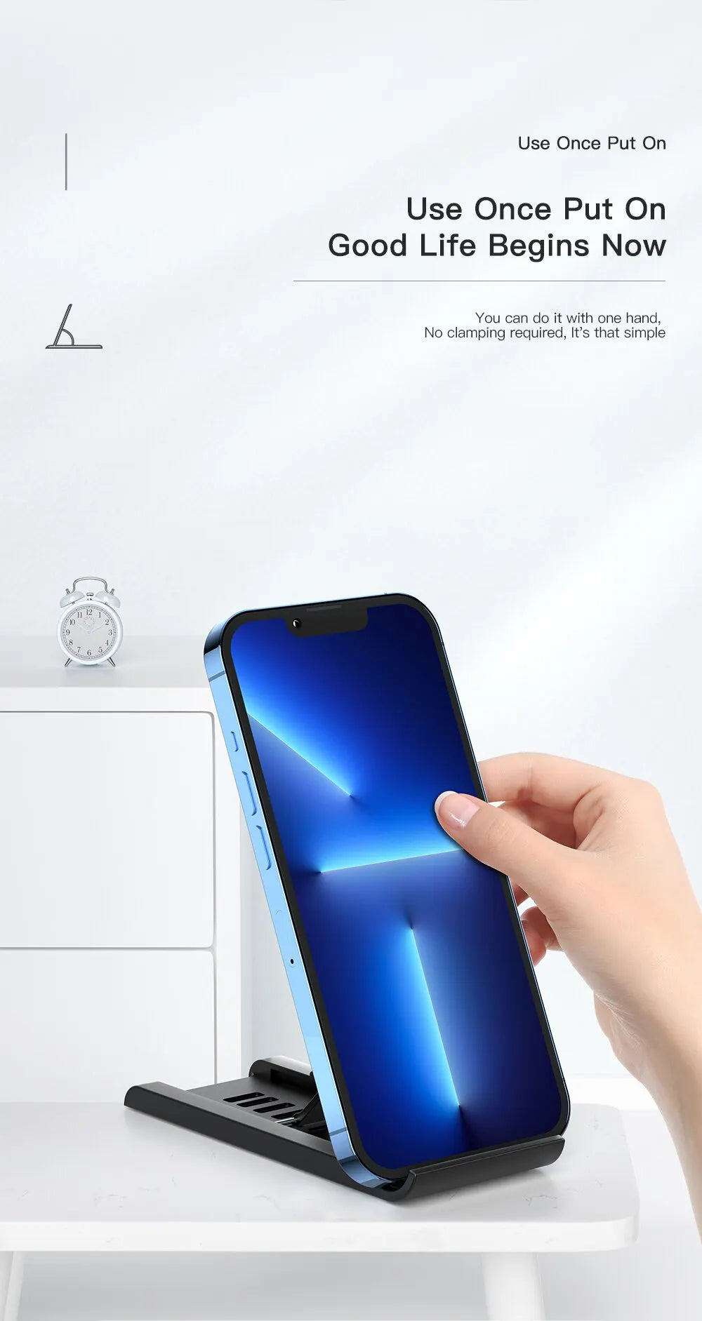 Essager Portable Desktop Holder Foldable Mini Moblie Phone Stand For iPhone 13 Pro Max iPad Xiaomi Desk Bracket Portable Stand
