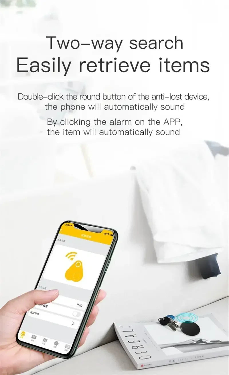 GPS Tracker Bluetooth 5.0 Anti-Lost GPS Mini Device Pet Elderly Kid Bag Wallet Car Tracking For IOS Android Smart Finder Locator